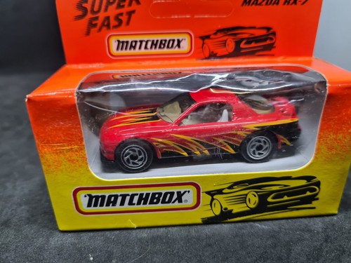 New And Sealed Vintage Matchbox Superfast # 54 Mazda RX-7 Red/black Diecast Rare - Picture 2 of 7