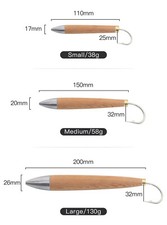 1.5m-2.3m Rigged Cedar Plugs Natural Tuna Trolling Saltwater Fishing Lure Hooks