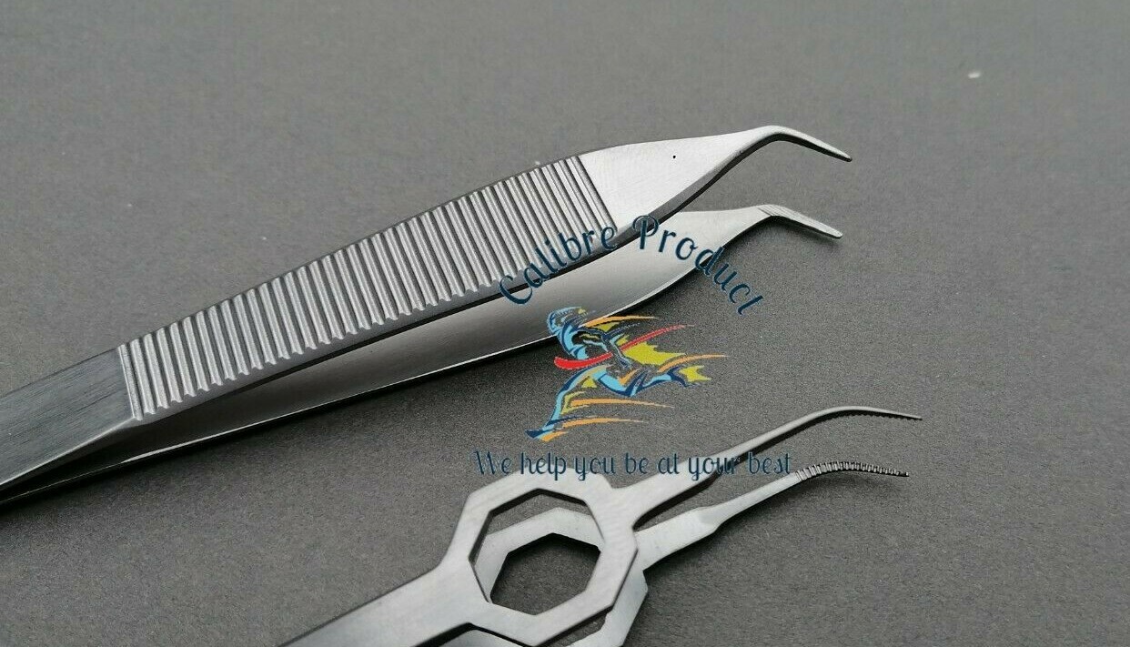 FUE Hair Punch & Hair Transplant Forceps Kit Set Of 10 Sterlize Box eBay