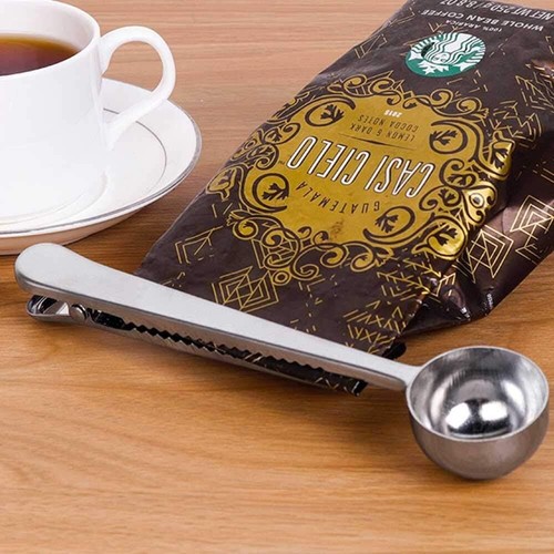 7" Stainless Steel Coffee Scoop with Clip - Measures 20g - For Ground Coffee ... - Picture 4 of 9