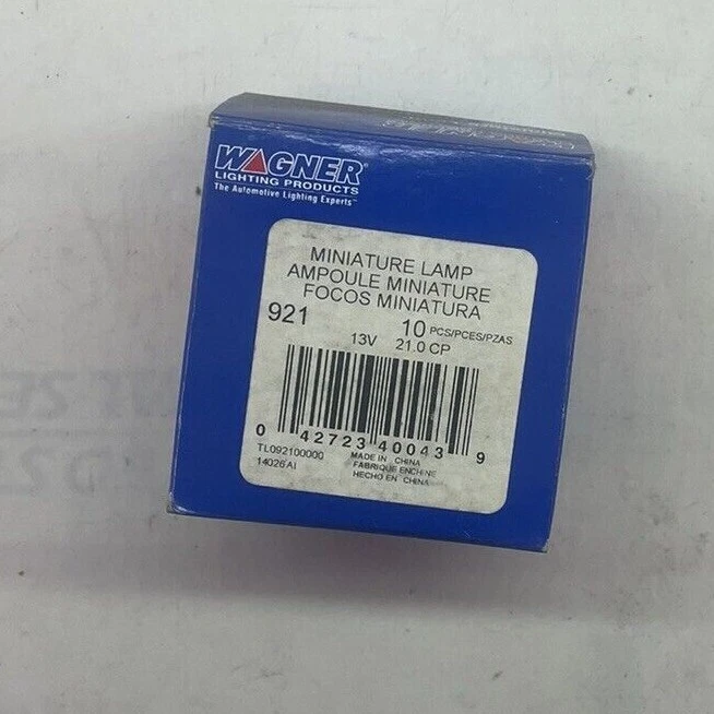 Wagner 921 Miniature Lamp 10 pcs - Image 3 of 3