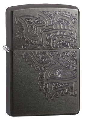 Zippo Windproof Gray Dusk Lighter With Iced Paisley Design, 29431, New In Box