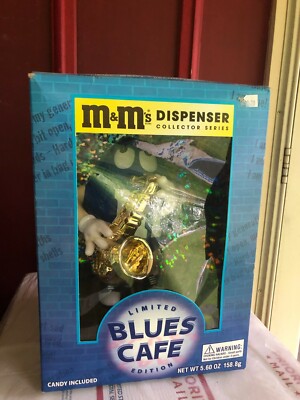 NRFB M&M BLUES CAFE LIMITIED EDITION candy dispenser (S4)
