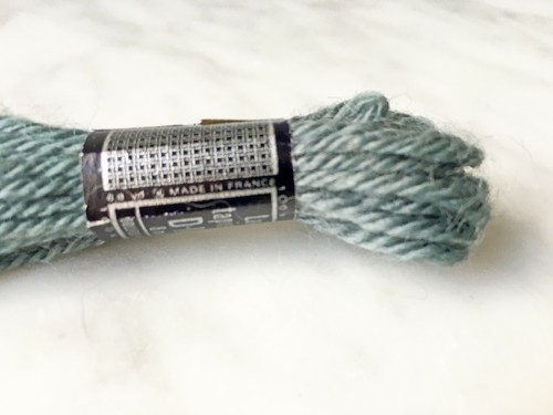 DMC Laine Tapisserie France 100% Wool Tapestry Yarn - 1 Skein Color Green #7293 - Picture 3 of 3