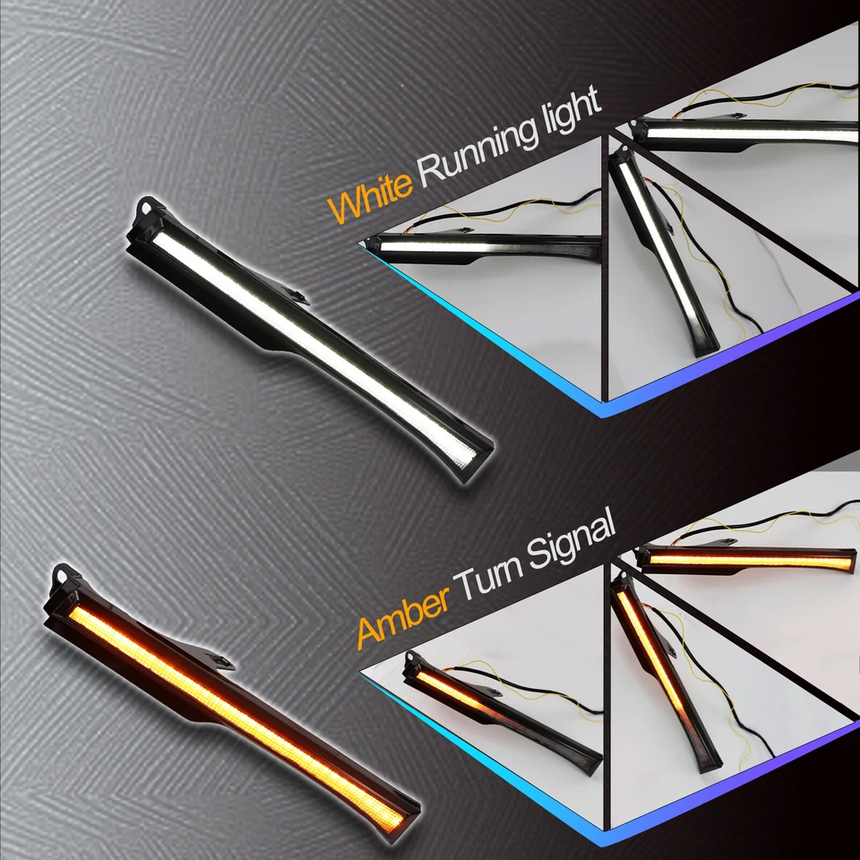 Luces de señal de giro DRL marcador lateral del faro delantero para Toyota 4Runner 2006-2009 Foto 3 de 4