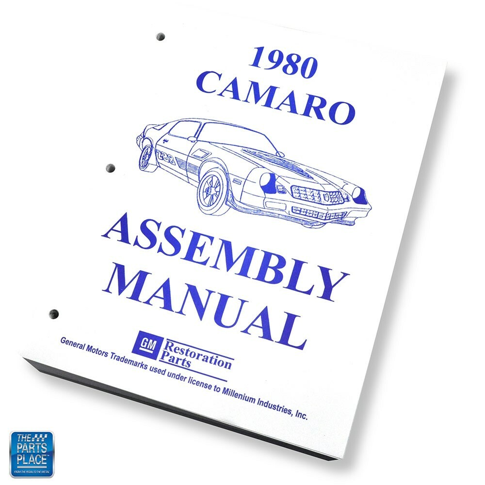 Manual De Montaje De Fábrica GM Para Camaro 1968 - Hojas Sueltas (sin Encuadernar) - Réplica BK1057R
