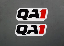 2x QA1 White decal sticker graphic NHRA Racing Hot Rod Outlaws Suspension Shocks