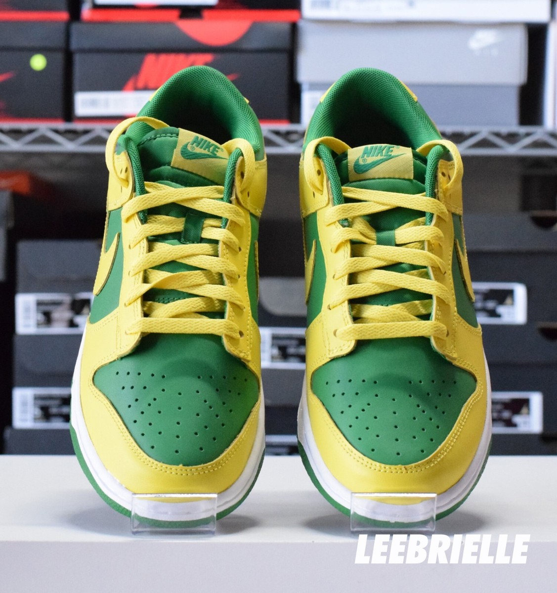 Nike Dunk Low Retro Oregon Ducks BTTYS Green Yellow DV0833  display picture 3