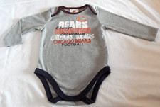 Baby Boys Chicago Bears Bodysuit Size 18 Months Outfit NEW Gray NFL