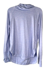 Athleta Women's Pull Over HoodieThin Sweatshirt Thumb Holes Size S OVERSIZED