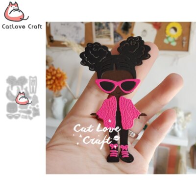 Fashion Girl Metal Cutting Dies Scrapbooking Stencil Card Making DIY Craft