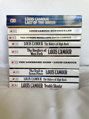 VINTAGE - Louis L'Amour - set of 9 books - paperback - 1980s | eBay