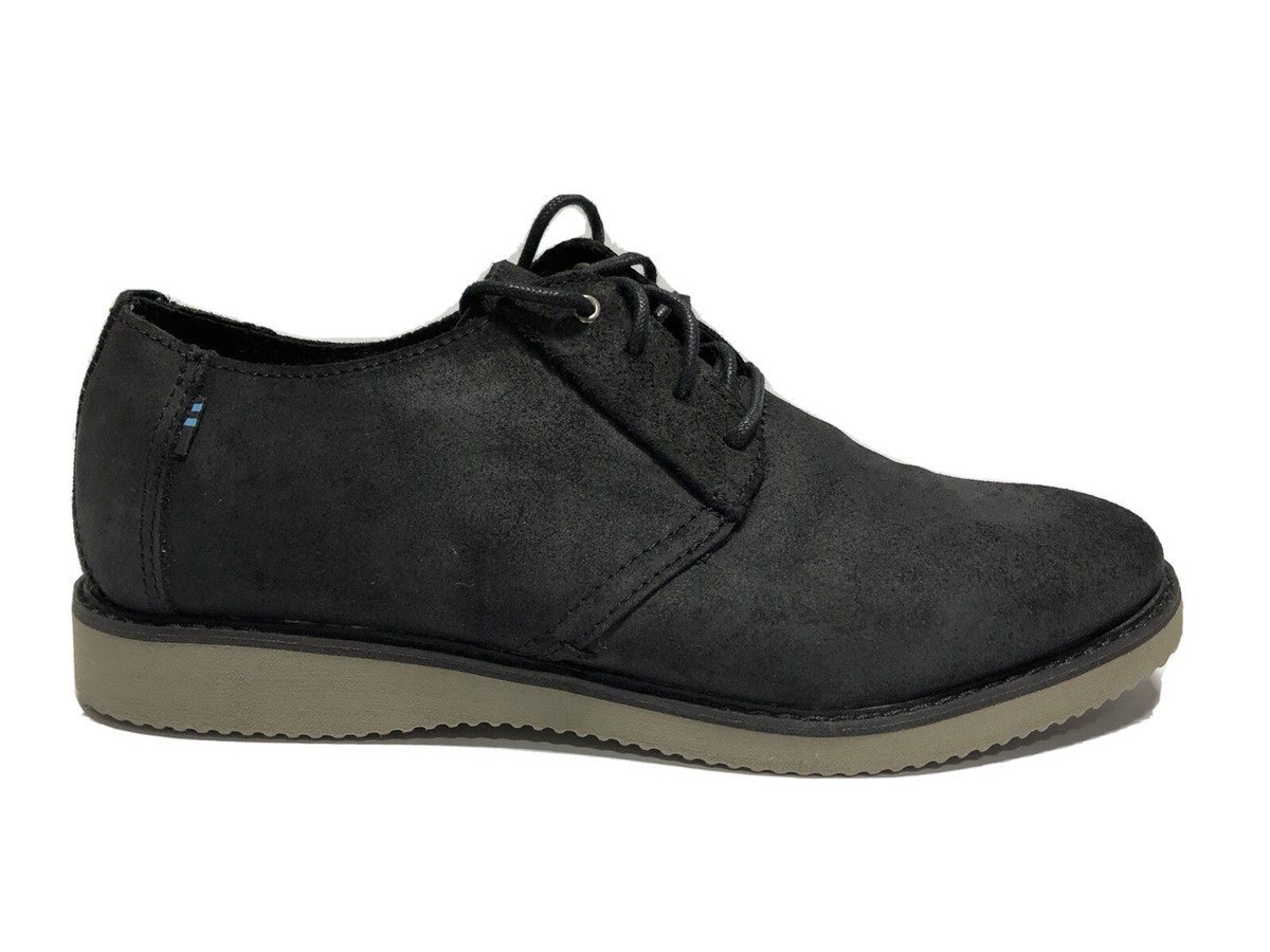 Toms Men’s Preston Black Leather Oxford, Size 10.5 M Toms Preston Oxford– On The EDGE main image 4