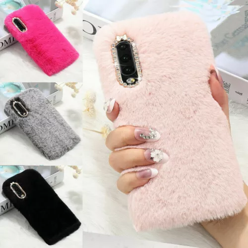 Luxury Plush Fluffy Phone Case For iPhone 11 12 13 14 15 16 Pro Max XR X 7 8 SE - Picture 1 of 14