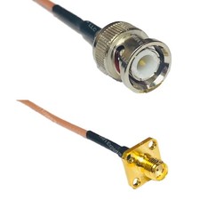 RG316 BNC MALE to SMA FEMALE FLANGE RF Cable Rapid-SHIP LOT