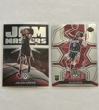 Jalen Green Rookie Card Lot Mosaic 2022 Basketball Jam Masters Lot of 2 Rockets