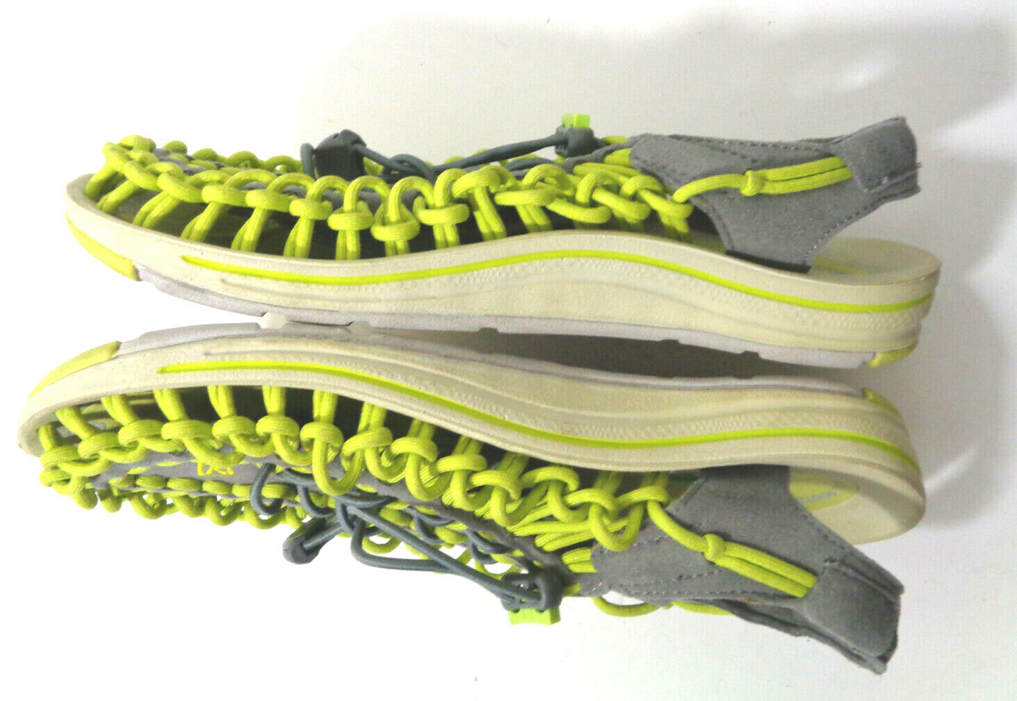 KEEN Uneek EU 38 US 7.5M Chartre Gray Woven Cord Water Sneaker Sandal Shoe