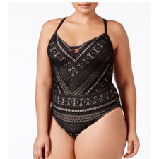 Bleu Rod Beattie One Piece Bathing Suit 16W NWOT