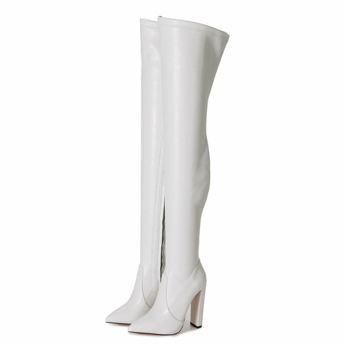 Giaro Ladies Men\u0026#039;s High Heels Boots Trinket White Eu 37 - 46 | eBay