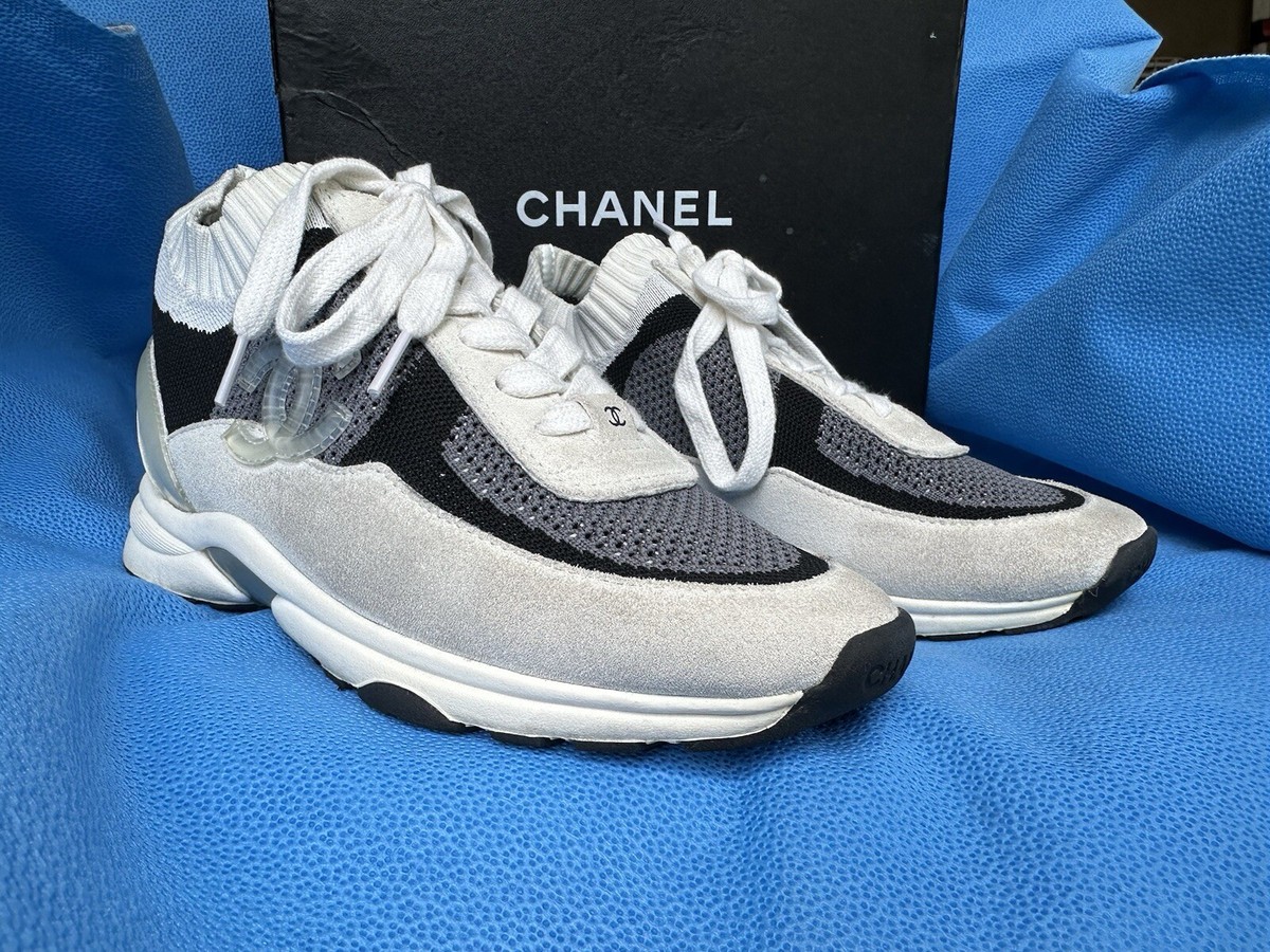 CHANEL ♡ 定価以下 スニーカー ホワイト ピンク 37 渋谷並木橋店】CHANEL シャネル スニーカー バックロゴ