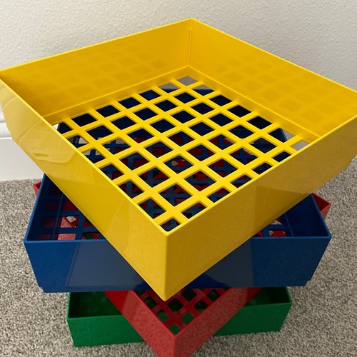BOX-4-BLOX LEGO Building Block Storage Sorting Cube Stack of 4 Trays w/ Lid 10” - Picture 7 of 16