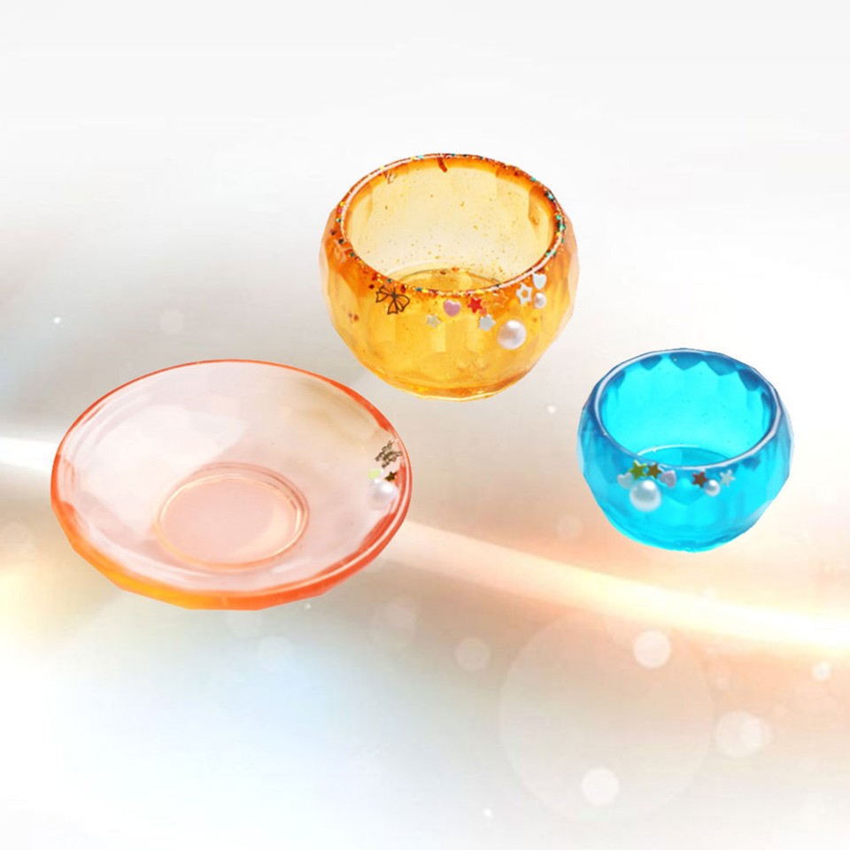3 PCS Resin Kit Molds Epoxy Resin Resin Jewelry Ashtray Resin Crystal