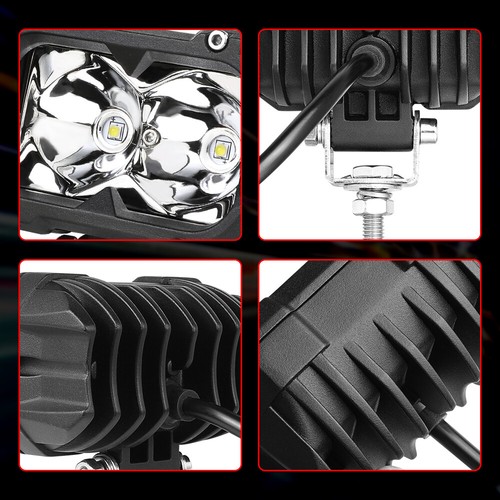 2x Cubo Vainas LED de 3 pulgadas Luces de Trabajo Offroad SUV Camión Punto de Conducción Inundación Lámpara Antiniebla - Imagen 181 de 258