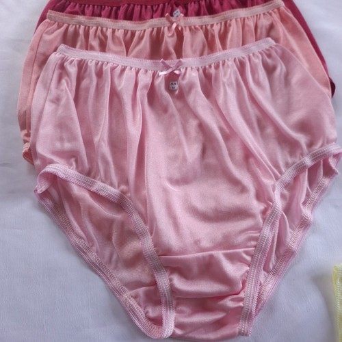 7 Ropa Interior Mujer Bragas de Nylon Sedoso Ligero Suave Calzoncillos Cintura Alta 28"-34"Talla M - Imagen 6 de 13