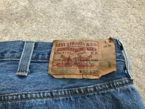 Herrenjeans LEVIS 501 Knopfleiste mit Etikett 42 x 30 - Bild 12 von 12