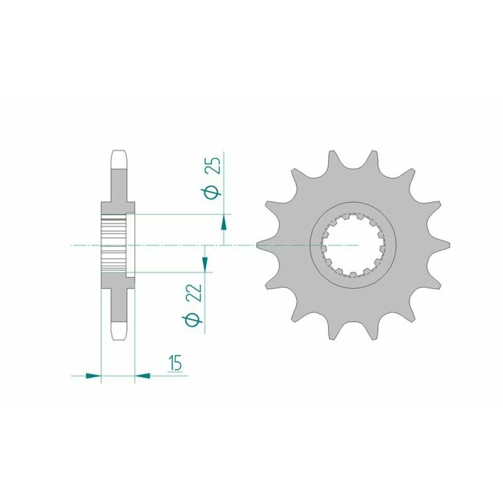 Standard Steel Pinion 24506-Step 525 For Motorcycle Parts Accessories