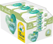 Image of Pampers Aqua Harmonie Baby Wipes 0%,672 Wipes 15 Packs 48 Wipes