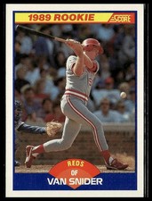 Van Snider *ROOKIE CARD* (RC) 1989 Score #640. rookie card picture