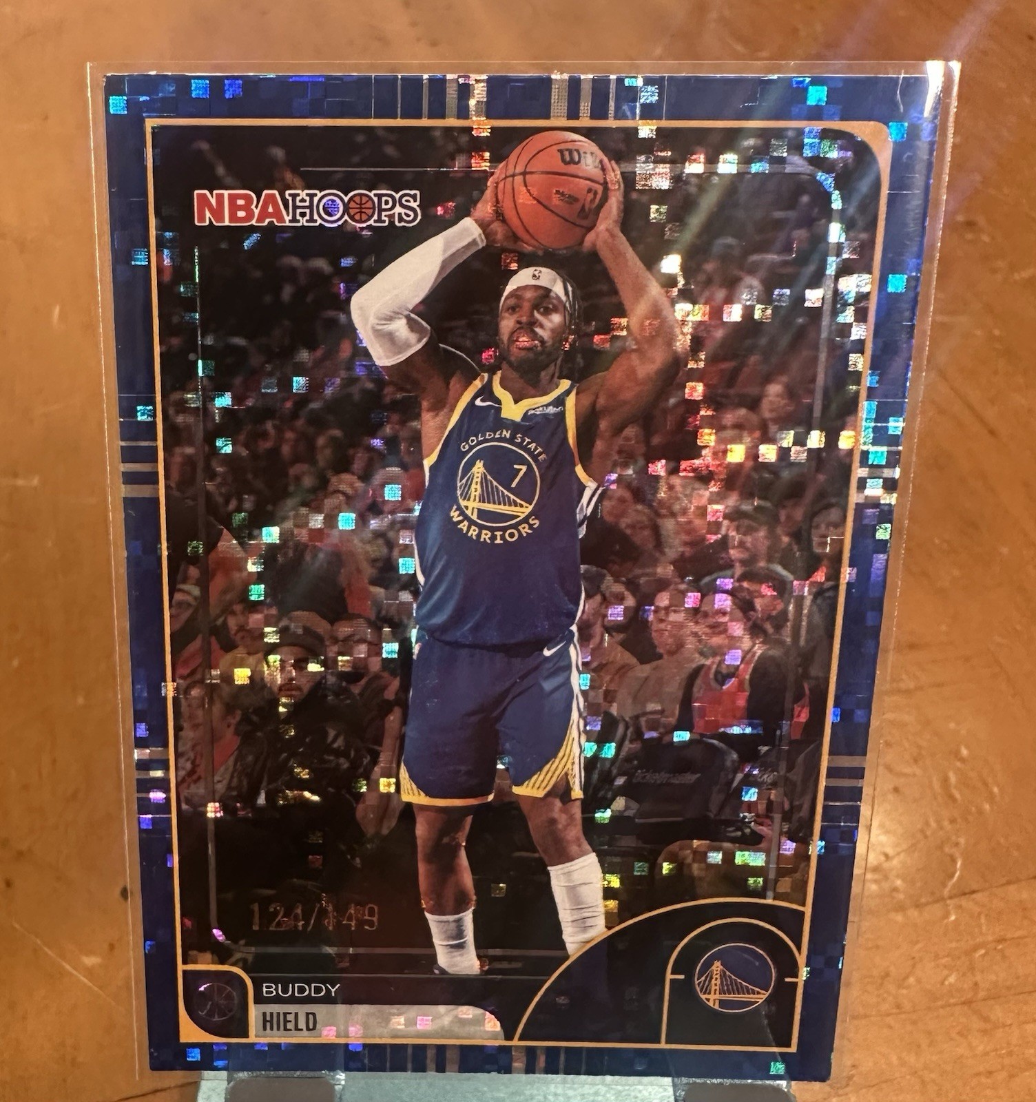 2026 Topps NBA Hoops Buddy Hield Pixel Burst Blue #239 /149 Warriors #146/149