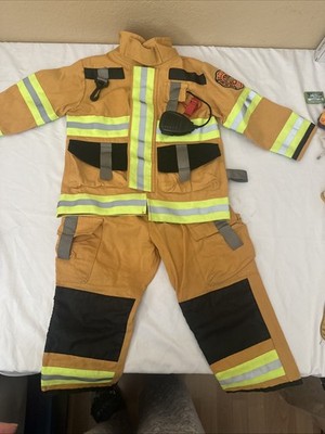 Firefighter Child Costume Adventure Factory with Attached Toys. No Hat 3-4 T