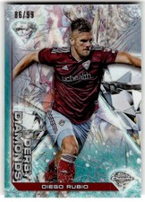 2023 Topps Chrome MLS Diego Rubio Derby Diamonds Aqua Refractor #/99 #DD-13