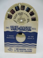 View-Master Reel 63, Honolulu, Hawaii, Hand Lettered, Single Reel