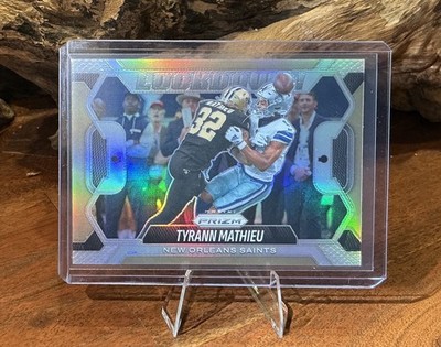 2025 Panini Prizm #2 Tyrann Mathieu, New Orleans Saints Lockdown! Silver Prizm