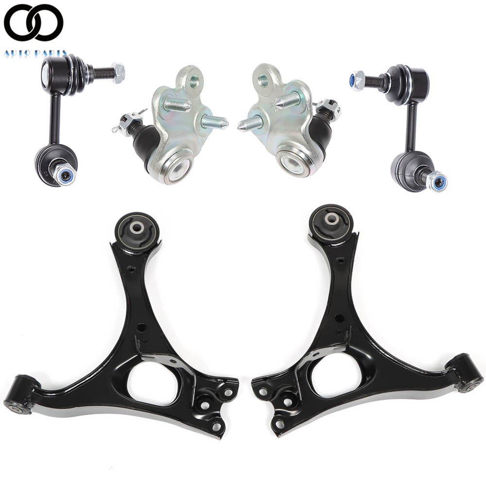 6× Front Lower Control Arm w/ Ball Joint Sway Bar For Honda Civic 1.8L 2006-2011