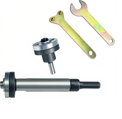 Electric Drill to Angle Grinder Adapter Kit with Mandrels and Accessories