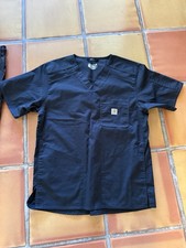Carhartt Men's Black Ripstop Rugged Flex V-Neck Scrub Top Size M Never Worn 
