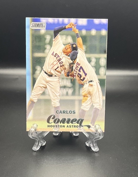 2017 TOPPS STADIUM CLUB IMAGE VARIATION CARLOS CORREA ASTROS SP NO. 94 DANCE