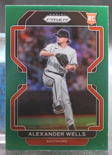 2022 Panini Prizm - Green Prizm - Alexander Wells (RC) #38