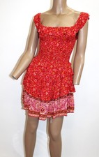 Spell & The Gypsy Vintage Mini Dress w Tiered Skirt Size M