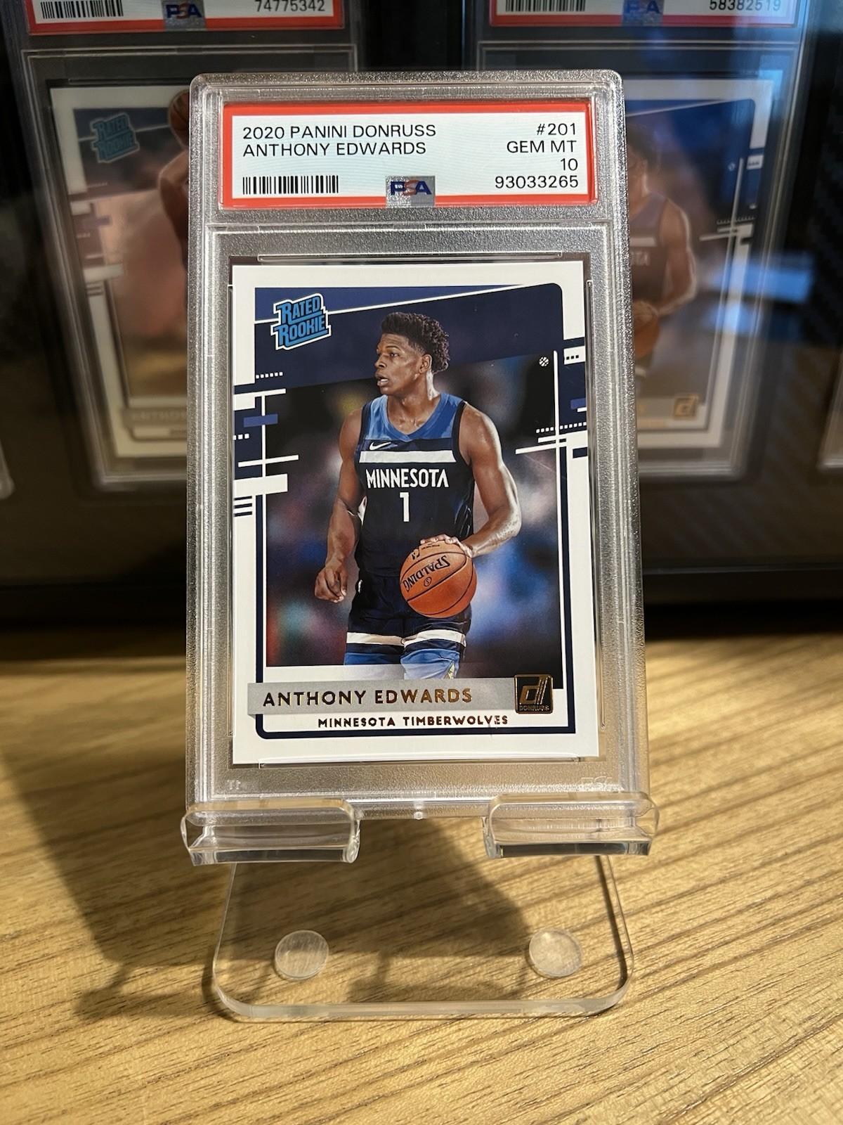 2020-21 Panini Donruss Anthony Edwards PSA 10 Rookie RC