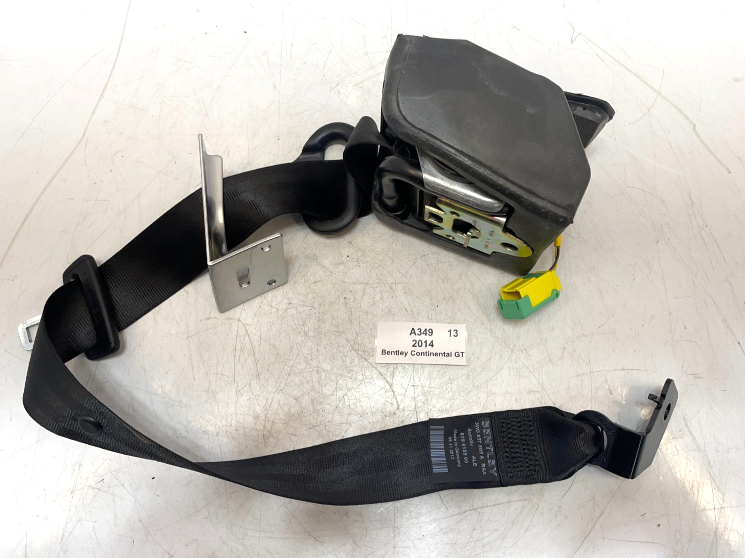 ✅ 12-18 OEM Bentley Continental GT Rear Left Driver Side Seat Belt Retractor