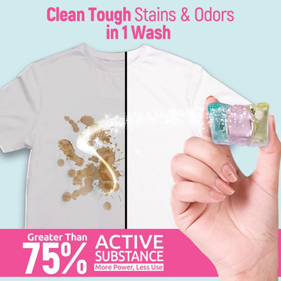 10-In-1 Laundry Pods, Total 128 Count, High Efficiency, Ultra Concentrate wit...