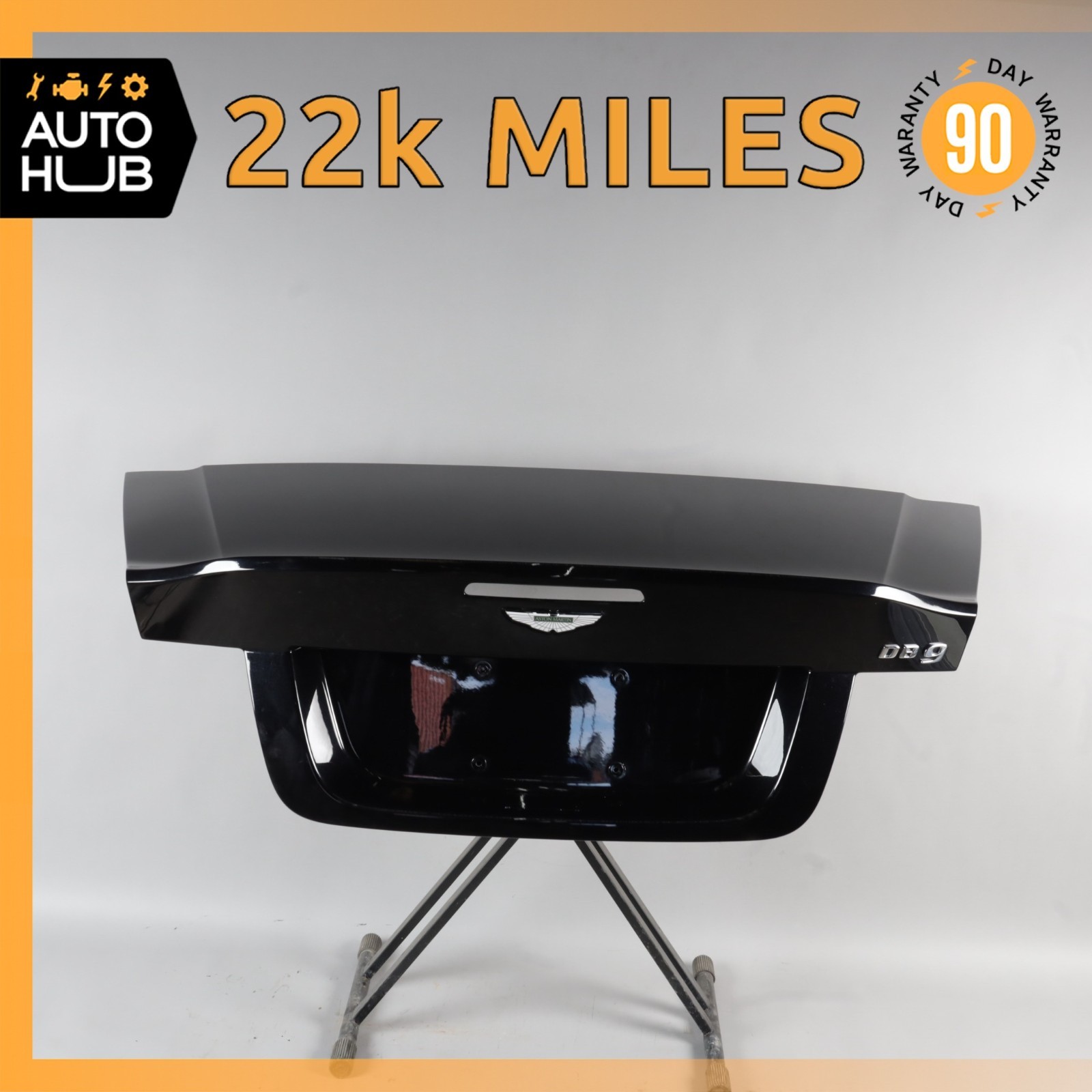 13-16 Aston Martin DB9 Volante Trunk Lid Panel Assembly Black OEM 22k