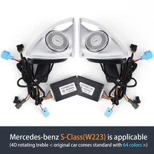 For Mercedes Benz S Class 4D Tweeter LED Speaker Ambient Lamp S500 S580 W223 AMG
