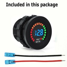 Ship Voltmeter 12V Cars 12V LED Boats Car Instrument LED Digital Display