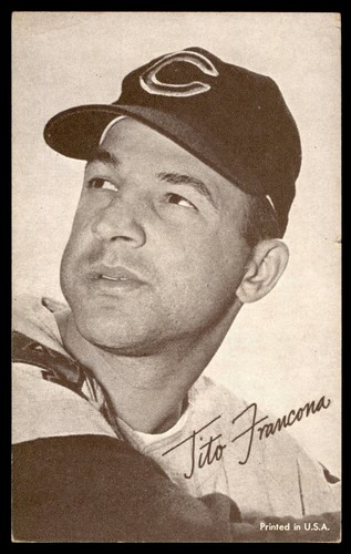 Tito Francona 1963 Exhibits Statistic Back card